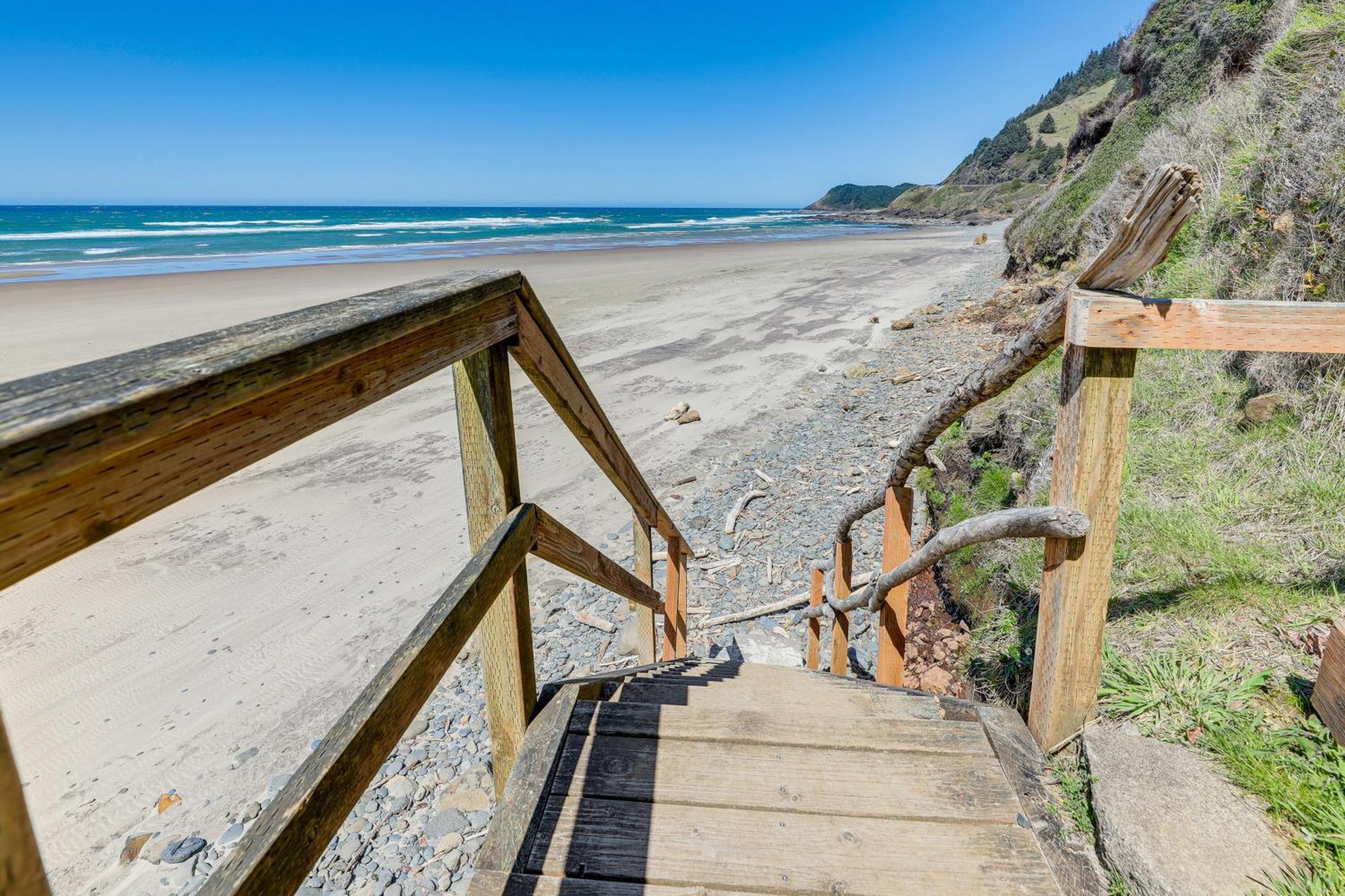 Epic Yachats Escape Oregon Coastline Beach, Views Esterno foto